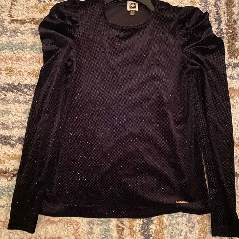 Women’s Sparkly Puff Sleeve Party Top